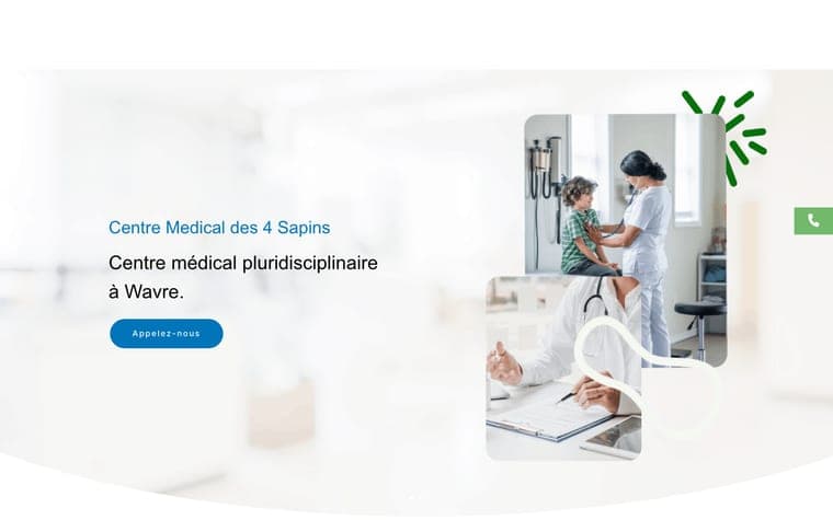 Site web Centre Médical 4S realise par Webforce