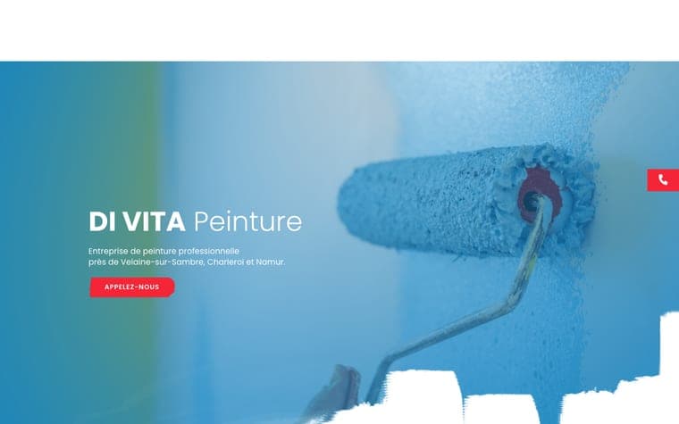 Site web Di Vita Peinture réalisé par Webforce