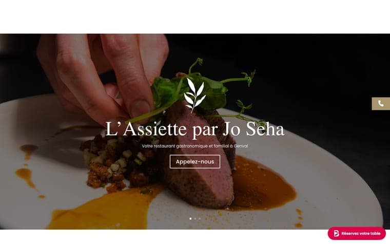 Site web L'Assiette réalisé par Webforce