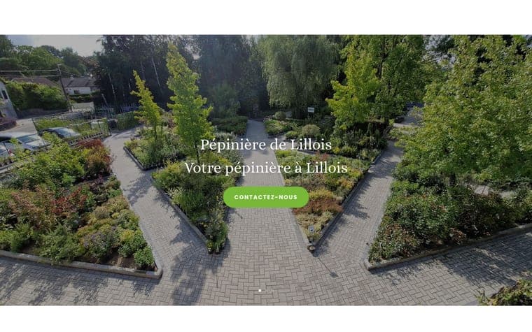 Site web Pépinière Lillois realise par Webforce
